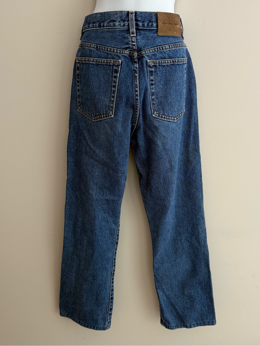 Vintage Calvin Kleins Women’s Denim High Waist Dark Blue Wash Size 9 Jeans 9324